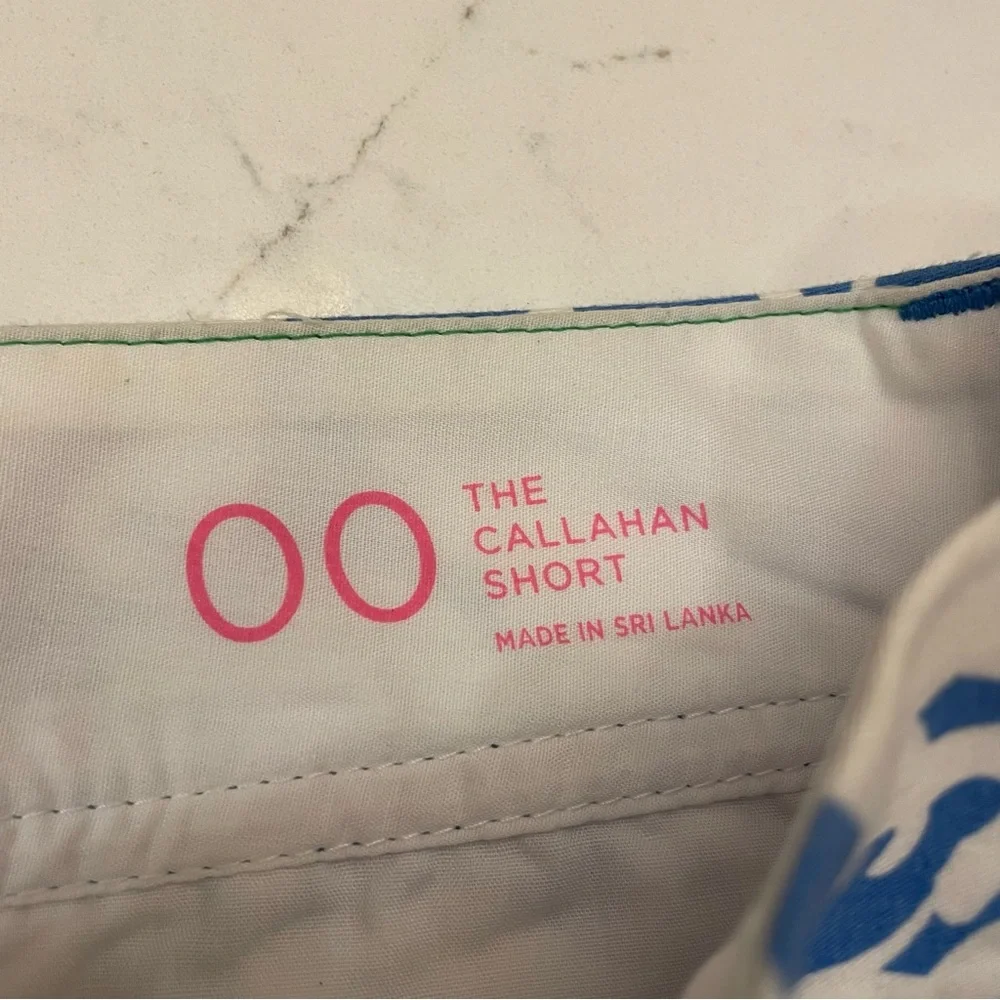 Lilly Pulitzer Callahan Tusk In Sun Elephant printed Shorts blue white 00